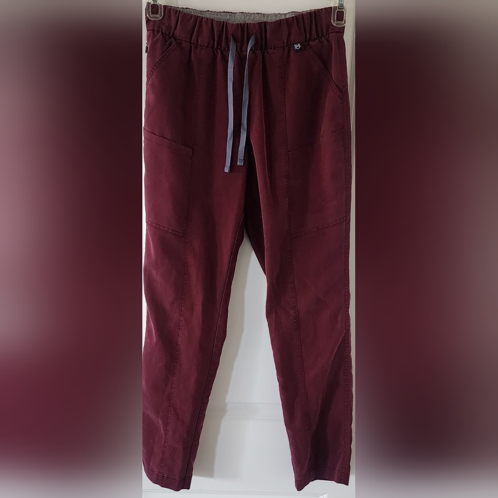 Mediclo Women's Scrubs Pants Maroon‎ Size Extra Small